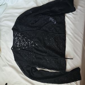Forever 21 Black Lace Top